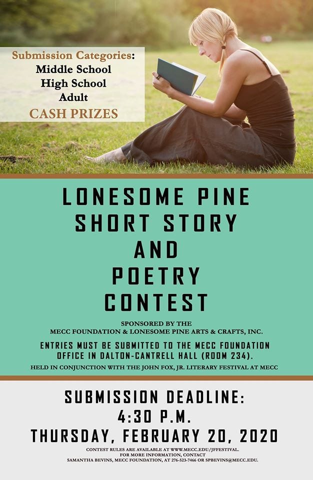Lonesome Pine Poetry Contest Flyer