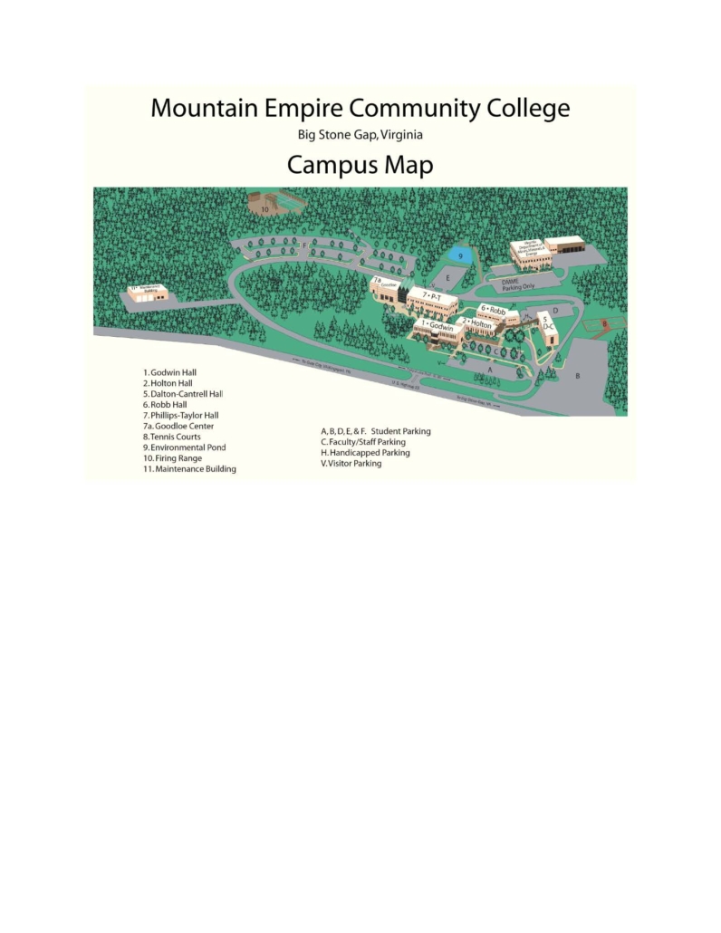 Campus Map for Evacuation Plan