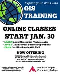 GIS training flyer